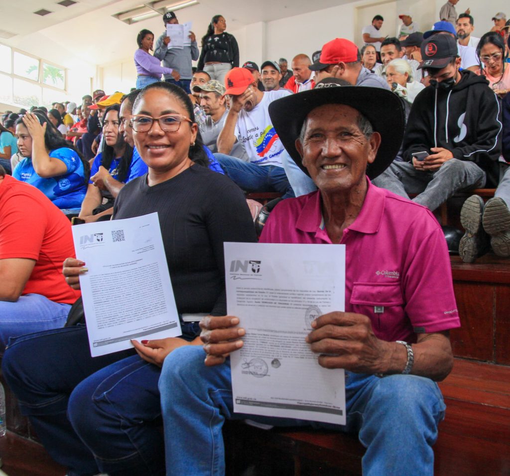 Gobierno de Lara e INTI entregaron 137 títulos de tierras